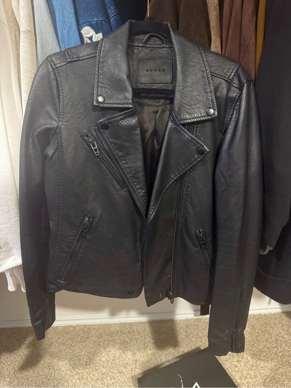 Blank NYC Moto-Style Leather Jacket